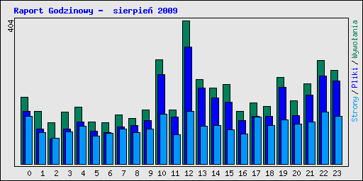 Raport Godzinowy -  sierpie 2009